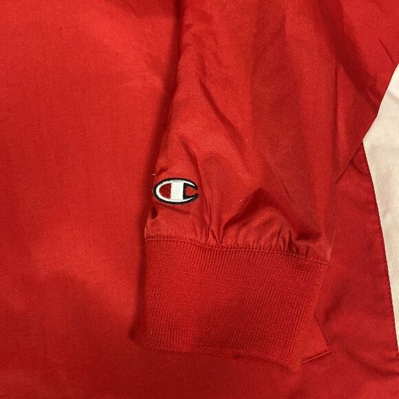 Champion B2410 Men's Scout II V- Neck Pullover Windbreaker Jacket Red Size L NWT - Picture 3 of 8